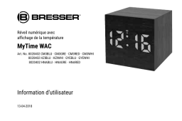 Bresser MyTime WAC RC Alarm Clock Manuel utilisateur