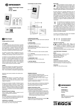 Bresser 3 Chanel Thermo-/Hygro Sensor Manuel utilisateur
