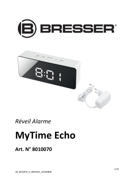 Bresser MyTime Echo Alarm Clock Manuel utilisateur