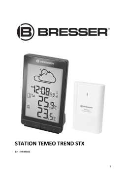 Bresser TemeoTrend STX RC Weather Forecast Station Manuel utilisateur