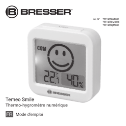 Bresser Temeo Smile Thermo-hygrometer Manuel utilisateur