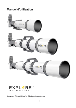 Explore Scientific ED APO 127mm f/7.5 FCD-1 Alu 2'' R&P Focuser Manuel utilisateur