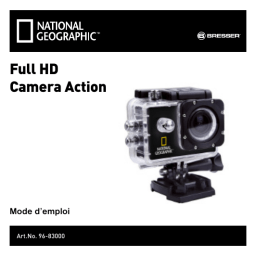 National Geographic Full-HD Action Camera, 140°, 30m waterproof Manuel utilisateur