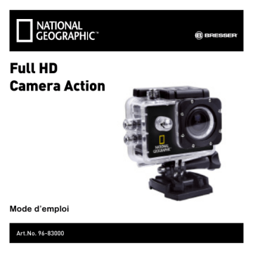 Manuel du propriétaire | National Geographic Full-HD Action Camera, 140°, 30m waterproof Manuel utilisateur | Fixfr