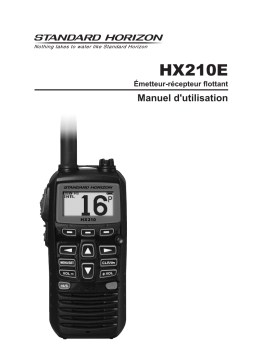 Standard Horizon HX210E Manuel utilisateur