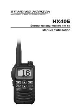 Standard Horizon HX40E Manuel utilisateur