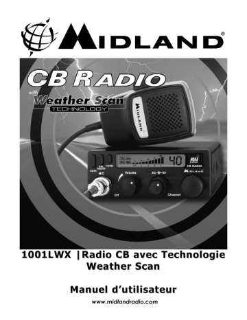 Manuel du propriétaire | Midland 1001LWX CB Radio Manuel utilisateur | Fixfr