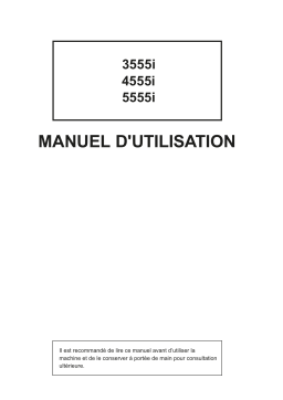 Triumph-Adler 3555i Copy system Manuel utilisateur