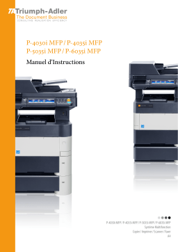 Triumph-Adler P-4030i MFP Copy system Manuel utilisateur