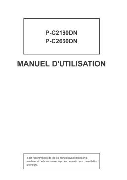 Triumph-Adler P-C2160DN Print system Manuel utilisateur
