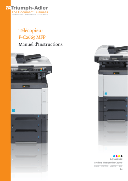 Triumph-Adler P-C2665 MFP Copy system Manuel utilisateur