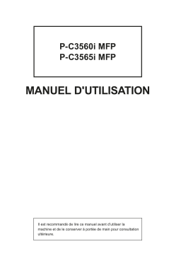 Triumph-Adler P-C3560i MFP Copy system Manuel utilisateur