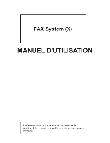 Manuel du propriétaire | Triumph-Adler 2256 Copy system Manuel utilisateur | Fixfr