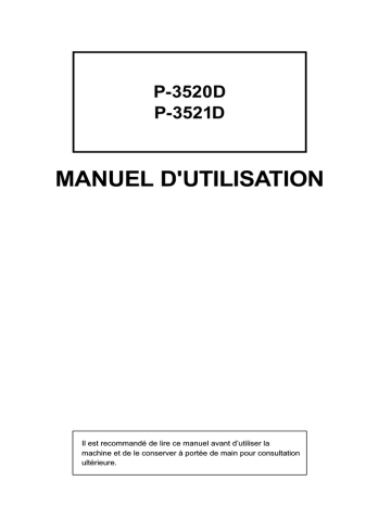 P-3521D | Manuel du propriétaire | Triumph-Adler P-3520D Print system Manuel utilisateur | Fixfr