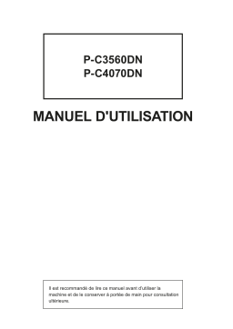 Triumph-Adler P-C4070DN Print system Manuel utilisateur