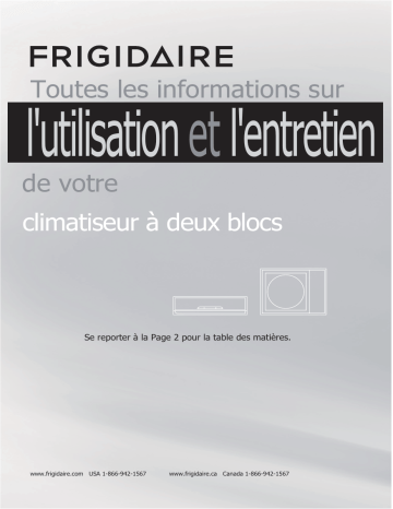 FRS12PYS1 | FRS184YS2 | Manuel du propriétaire | Frigidaire FRS224YS2 Manuel utilisateur | Fixfr