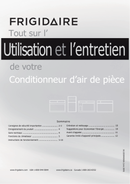 Frigidaire FFTA10C3Q1 Manuel utilisateur