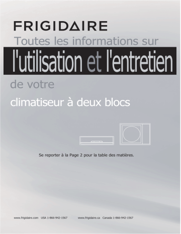 FFHP242ZQ2 | Manuel du propriétaire | Frigidaire FFHP362ZQ2 Manuel utilisateur | Fixfr