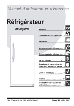 Frigidaire PLRU1777DS Manuel utilisateur