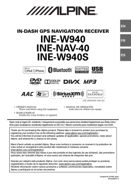 Alpine INE-W940 Manuel du propriétaire