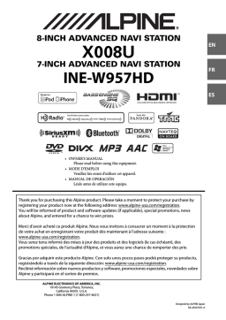 Alpine INE-W957HD Manuel du propriétaire