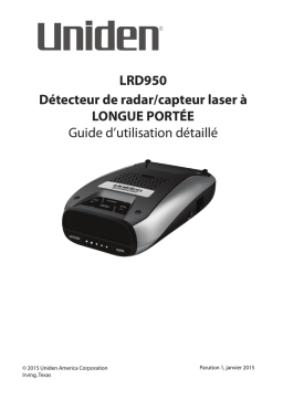 Uniden LRD950 Manuel du propriétaire