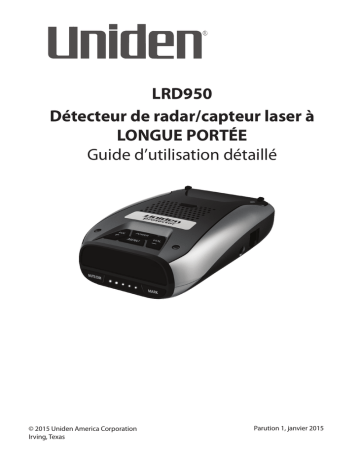 Uniden LRD950 Manuel du propriétaire | Fixfr