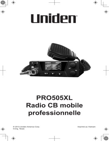 Uniden PRO505XL Manuel du propriétaire | Fixfr