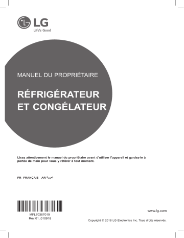 LG GR-F802HLHU Manuel du propriétaire | Fixfr