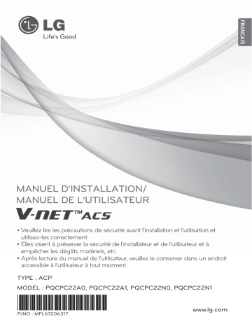 PQCPC22N0.ENCXLEU | LG PQCPC22A0.ENCXLEU Manuel du propriétaire | Fixfr