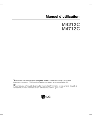 M4712C-BAP | M4212C-BAP | LG M4212C-BA Manuel du propriétaire | Fixfr