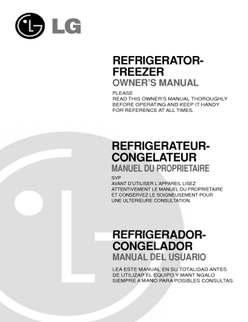 GR-G712JLQ | GR-G652JLQ | LG GR-G652JVQ Manuel du propriétaire | Fixfr