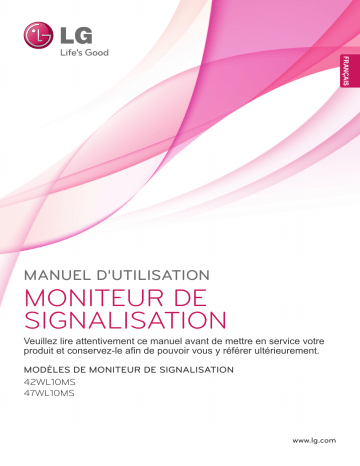 LG 47WL10MS-B Manuel du propriétaire | Fixfr