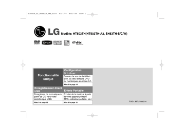 LG HT503TH Manuel du propriétaire | Fixfr