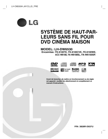 LG LH-DW6530A Manuel du propriétaire | Fixfr