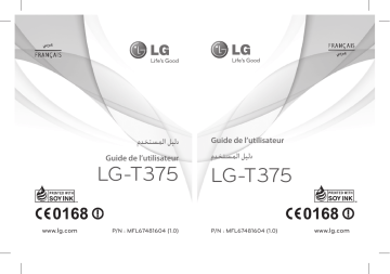 LGT375 | LG T375 Manuel du propriétaire | Fixfr
