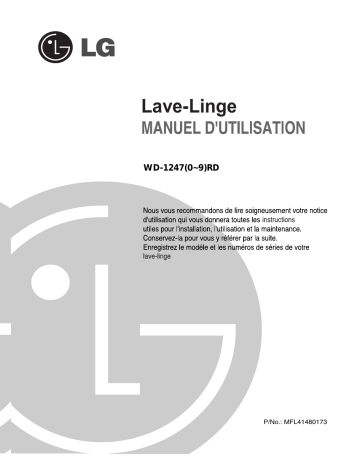 WD-12475RD | LG WD-12476RD Manuel du propriétaire | Fixfr