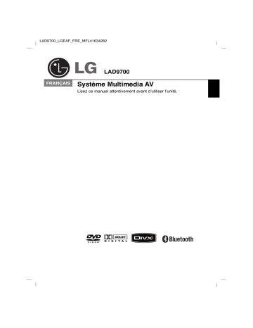 LG LAD9700 Manuel du propriétaire | Fixfr