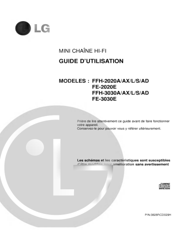 LG FFH-3030A Manuel du propriétaire | Fixfr