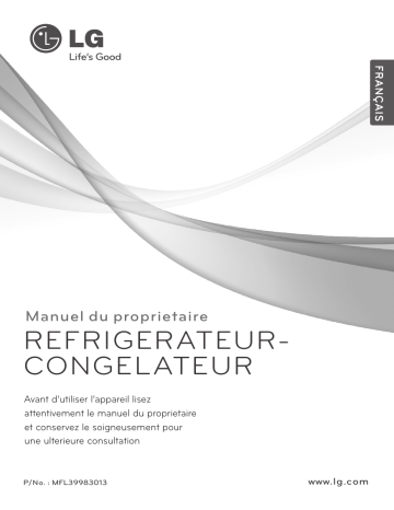 LG GR-B472YC Manuel du propriétaire | Fixfr