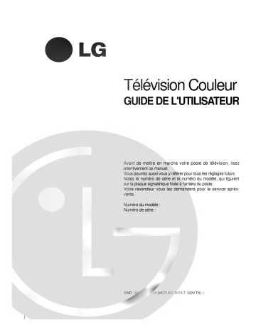 LG CF-34C60TM Manuel du propriétaire | Fixfr