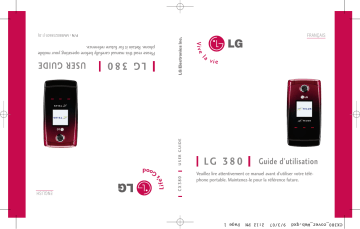 LG LGCX380 Manuel du propriétaire | Fixfr