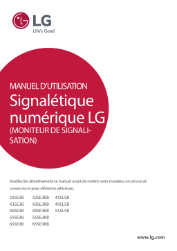 LG 43SE3B-B Manuel du propriétaire