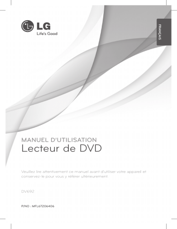 LG DV692 Manuel du propriétaire | Fixfr