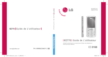 LG KE770 Manuel du propriétaire | Fixfr