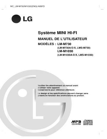 LG LM-M730A Manuel du propriétaire | Fixfr