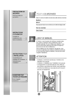 LG LWC1260BCG Manuel du propriétaire