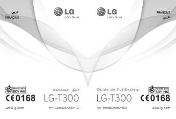 LG LGT300 Manuel du propriétaire | Fixfr