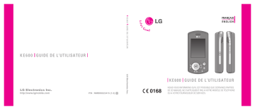 LG KE600 Manuel du propriétaire | Fixfr