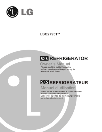 LG LSC27931SW Manuel du propriétaire | Fixfr